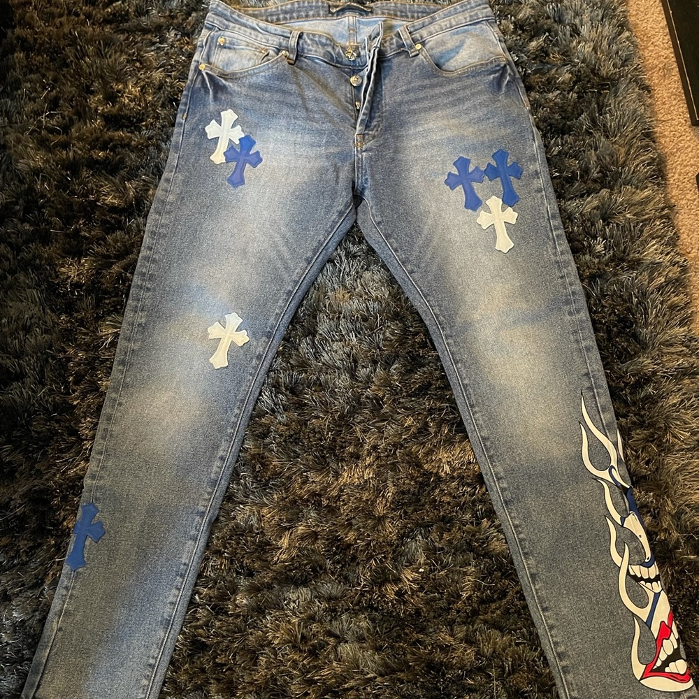 COPY - CHROME HEART MATTY BOY SPACE JEANS MENS SZ…